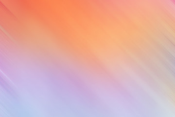 Colorful abstract geometric or space background. Soft, pastel purple and orange motion blur effect. 