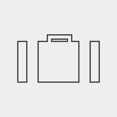 briefcase icon vector illustration and symbol for website and graphic design
