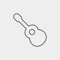 guitar icon vector illustration and symbol for website and graphic design