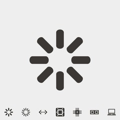 loading icon vector illustration and symbol for website and graphic design