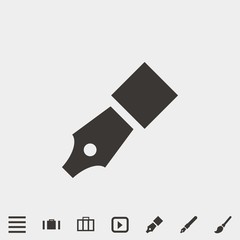 pen tool icon vector illustration and symbol for website and graphic design