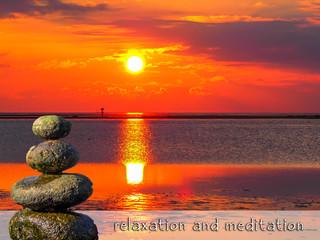 Fototapeta na wymiar relaxation and meditation template background