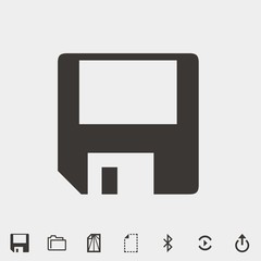 diskette icon vector illustration and symbol for website and graphic design