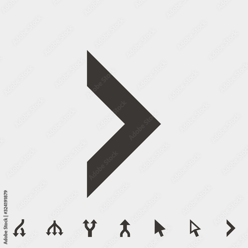 Poster greater than icon vector illustration and symbol for website and graphic design