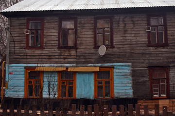 old beautiful wooden house. Nizhny Novgorod. Russia