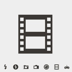 Fototapeta premium movie icon vector illustration and symbol for website and graphic design