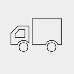truck icon vector illustration and symbol for website and graphic design