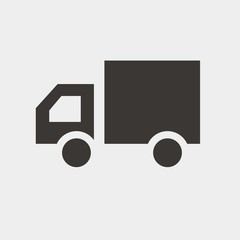 truck icon vector illustration and symbol for website and graphic design