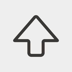 up arrow icon vector illustration and symbol for website and graphic design