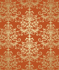 Paisley floral pattern , textile swatch , India	