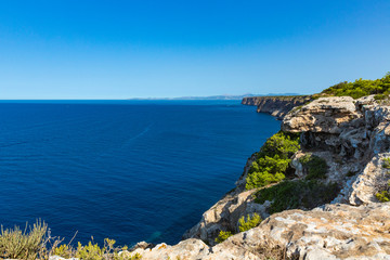 Fototapeta na wymiar Travels-Landscapes lighthouses and towers Cabo Blanco Majorca
