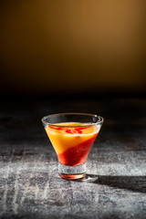 Peach and Strawberry Fizz