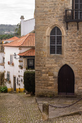 Fototapeta na wymiar Rua na Vila medieval de Óbidos, Portugal