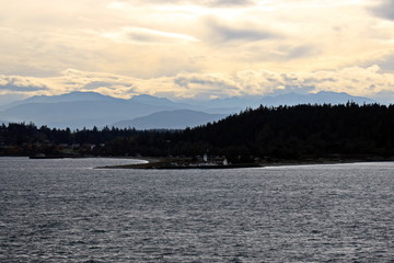 Various panoramic night views of the coastline and Commencement Bay. Sinrise and sunset. Tacoma,...