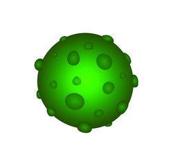 virus icon on white background