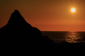 笹川流れ夕景