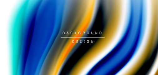 Silk smooth lines on white, liquid fluid color waves. Vector Illustrations For Wallpaper, Banner, Background, Card, Book, Illustration, landing page, cover, placard, poster, banner, flyer, design