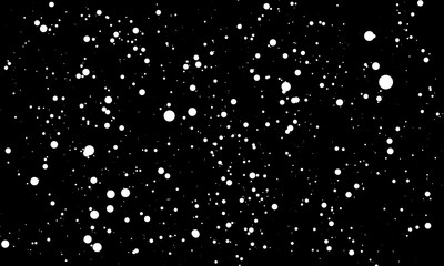 Ink blot. Dot background. Vector illustration.