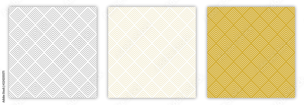 Poster pattern abstract seamless vector texture. set of linear patterns. trendy stylish texture. subtle sea