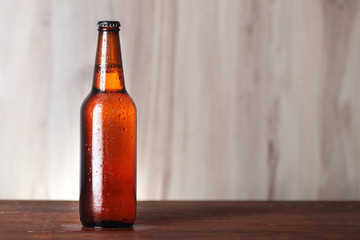 brown bottle of beer 