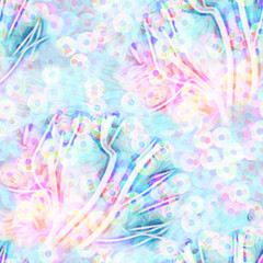 Fototapeta premium Seamless Pattern of Colorful Elements