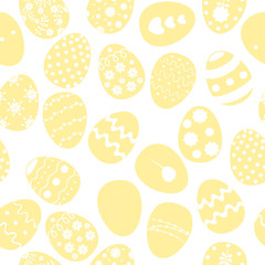 Easter eggs, seamless background, pattern. Vector illustration. - 324207817