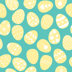 Easter eggs, seamless background, pattern. Vector illustration. - 324207877