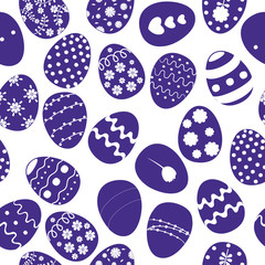 Easter eggs, seamless background, pattern. Vector illustration. - 324207881