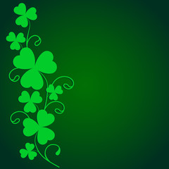 Background with clover. Vector illustration.