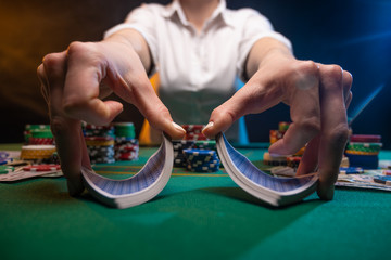 Gambling business in a casino. Industry in night clubs, croupiers or dealers, distribution of...