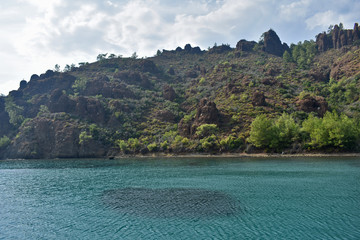 mountains on the Aegean coast. Turkey