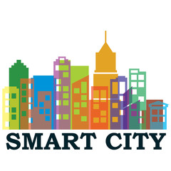 TOWN AND CITY LOGO ICON VECTOR BUILDINGS