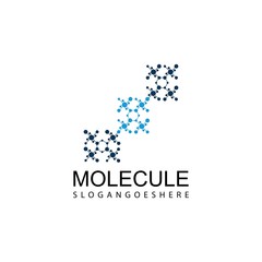 Molecule DNA Bio abstract Logo design vector template.Bionic Technology laboratory Logotype concept icon.