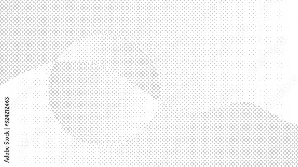 Aufkleber modern halftone white and grey background. design decoration concept for web layout, poster, banner.