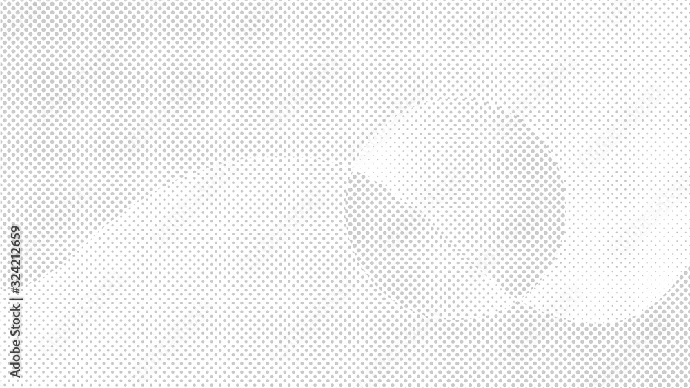 Aufkleber modern halftone white and grey background. design decoration concept for web layout, poster, banner.