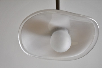 white lamps on the ceiling