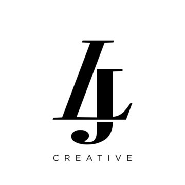 lj logo design vector icon