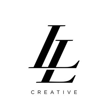 ll logo design vector icon