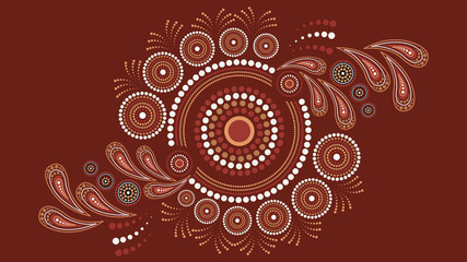 Dot art background - Vector Illustration