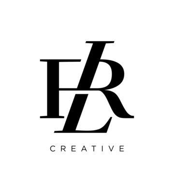 rl logo design vector icon