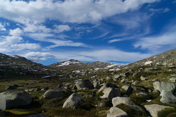 Rocks Under Crystal Blue Skies