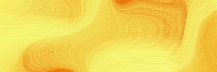 surreal horizontal banner with pastel orange, khaki and dark orange colors. dynamic curved lines with fluid flowing waves and curves