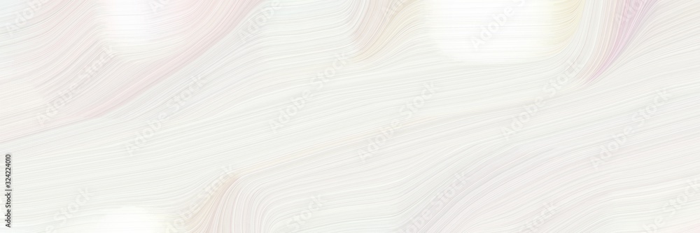 Poster dynamic horizontal banner with linen, light gray and pastel gray colors. dynamic curved lines with f