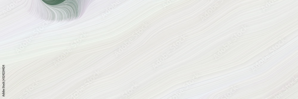 Poster moving banner design with linen, dim gray and dark gray colors. dynamic curved lines with fluid flowing waves and curves