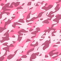 Camouflage pattern background. Classic clothing style masking camo repeat print