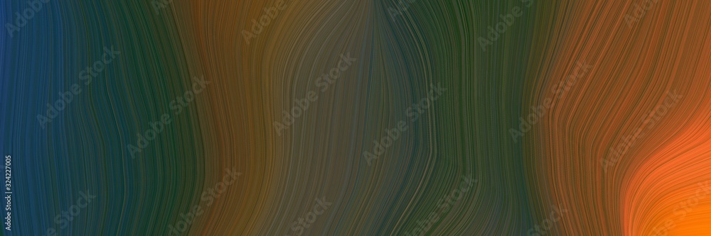 Poster surreal header design with dark slate gray, coffee and brown colors. dynamic curved lines with fluid