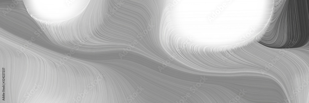 Aufkleber decorative header with dark gray, dark slate gray and linen colors. dynamic curved lines with fluid flowing waves and curves