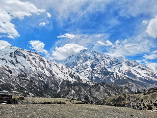 mountains in winter