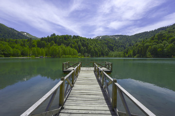 Borcka Karagol ( Black Lake ) in Artvin Province of Turkey 