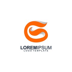 Abstract Logo Design. Letter GS Initials Logo Template